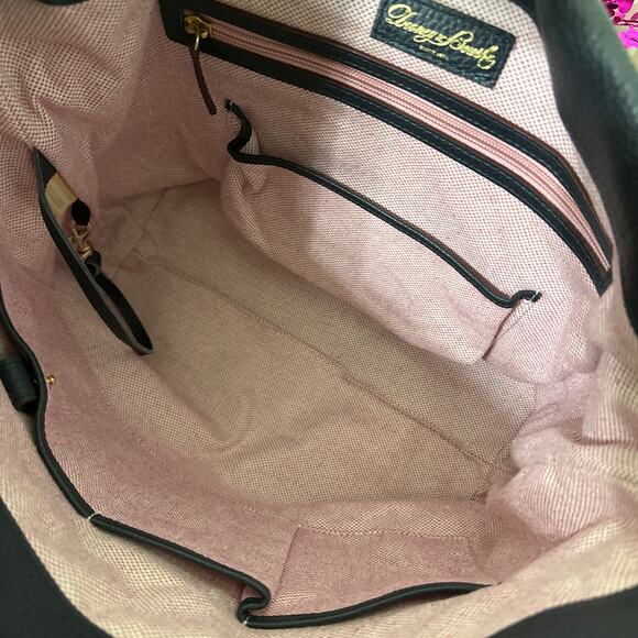 DOONEY & BOURKE Florentine Logo Lock Leather Shoulder Bag - Picture 5 of 11